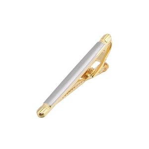 Luxury Silver Gold Tie Clip Premium Unique Design Formal Wear Wedding Suit Accessory