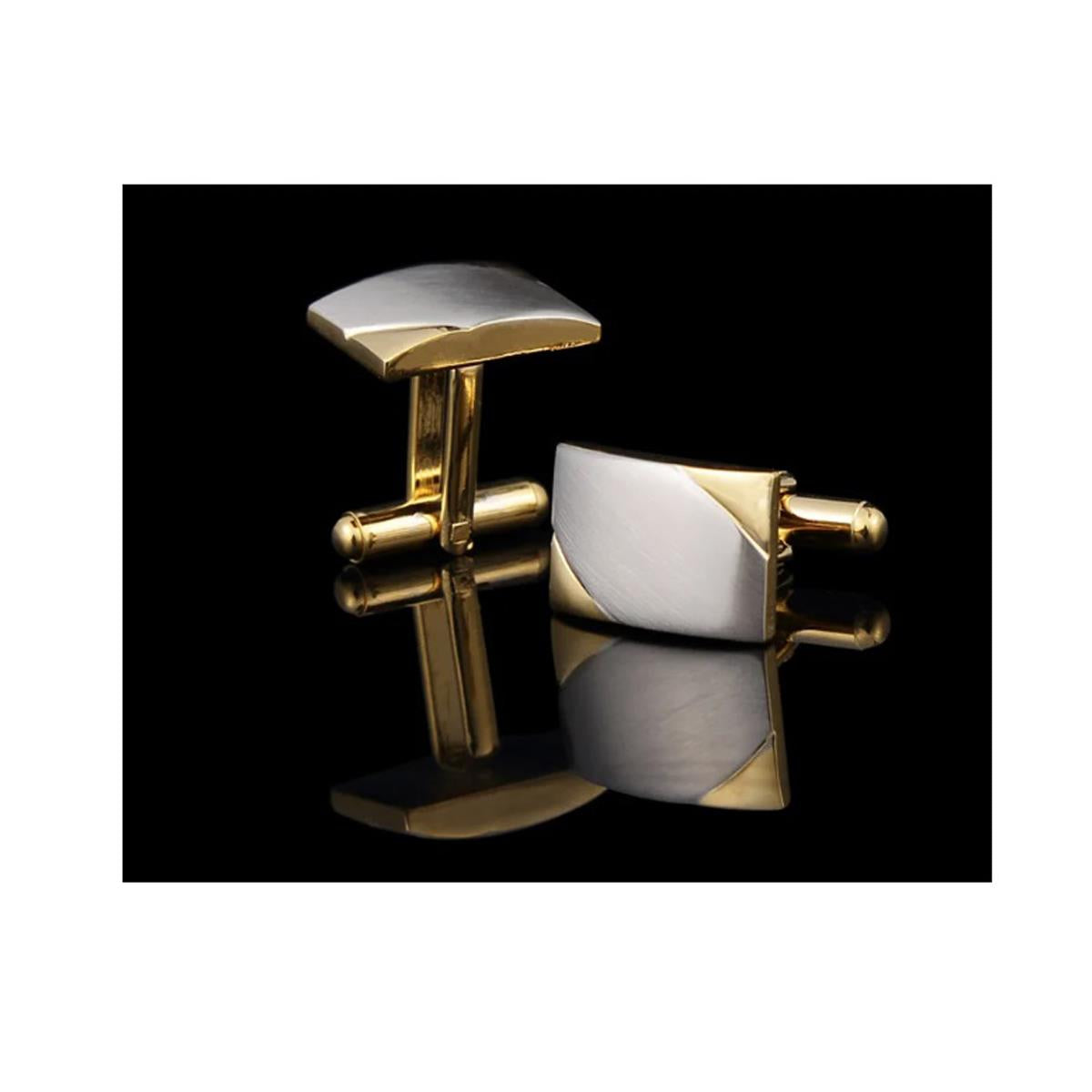 Charles William Gold and Silver Cufflinks Stunning Design