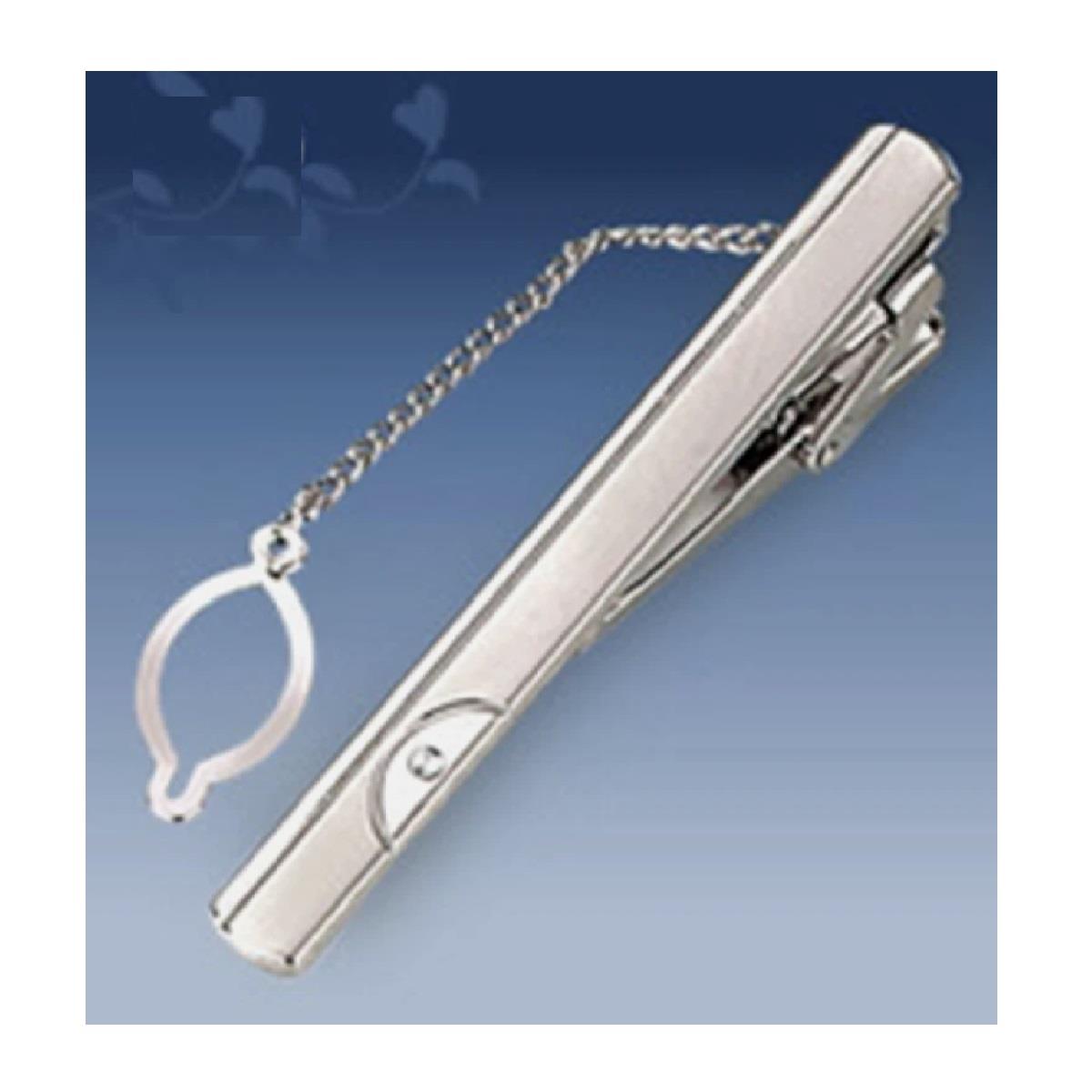 Mens Tie Clip 6cm Classic Tie Bar Lightweight High Quality Gift Ready UK