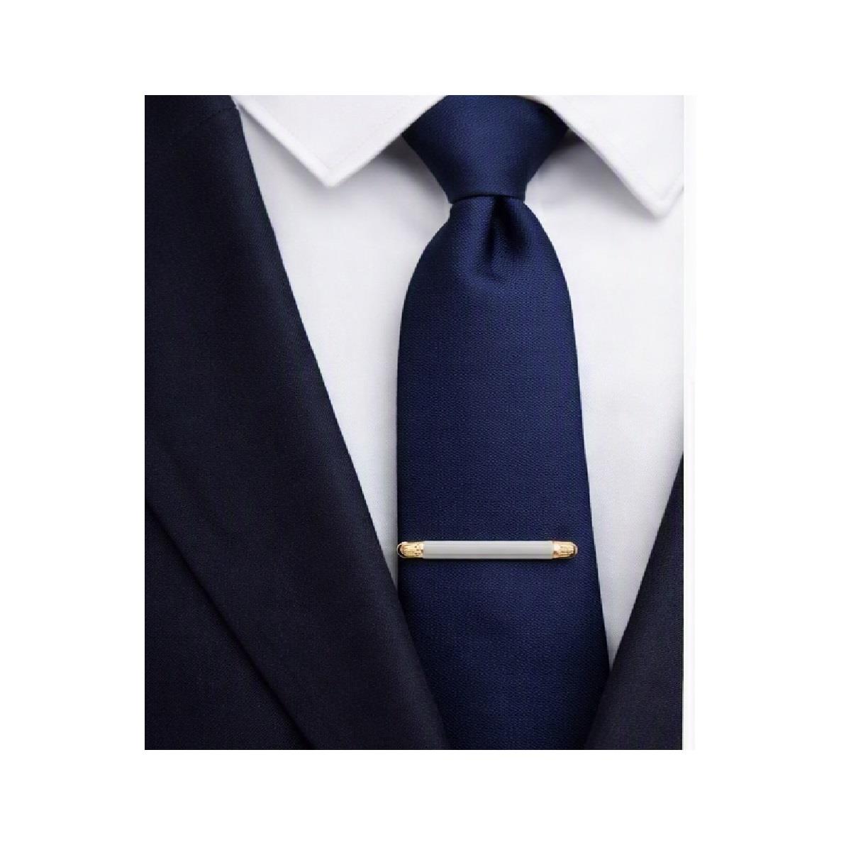 Luxury Silver Gold Tie Clip Premium Unique Design Formal Wear Wedding Suit Accessory