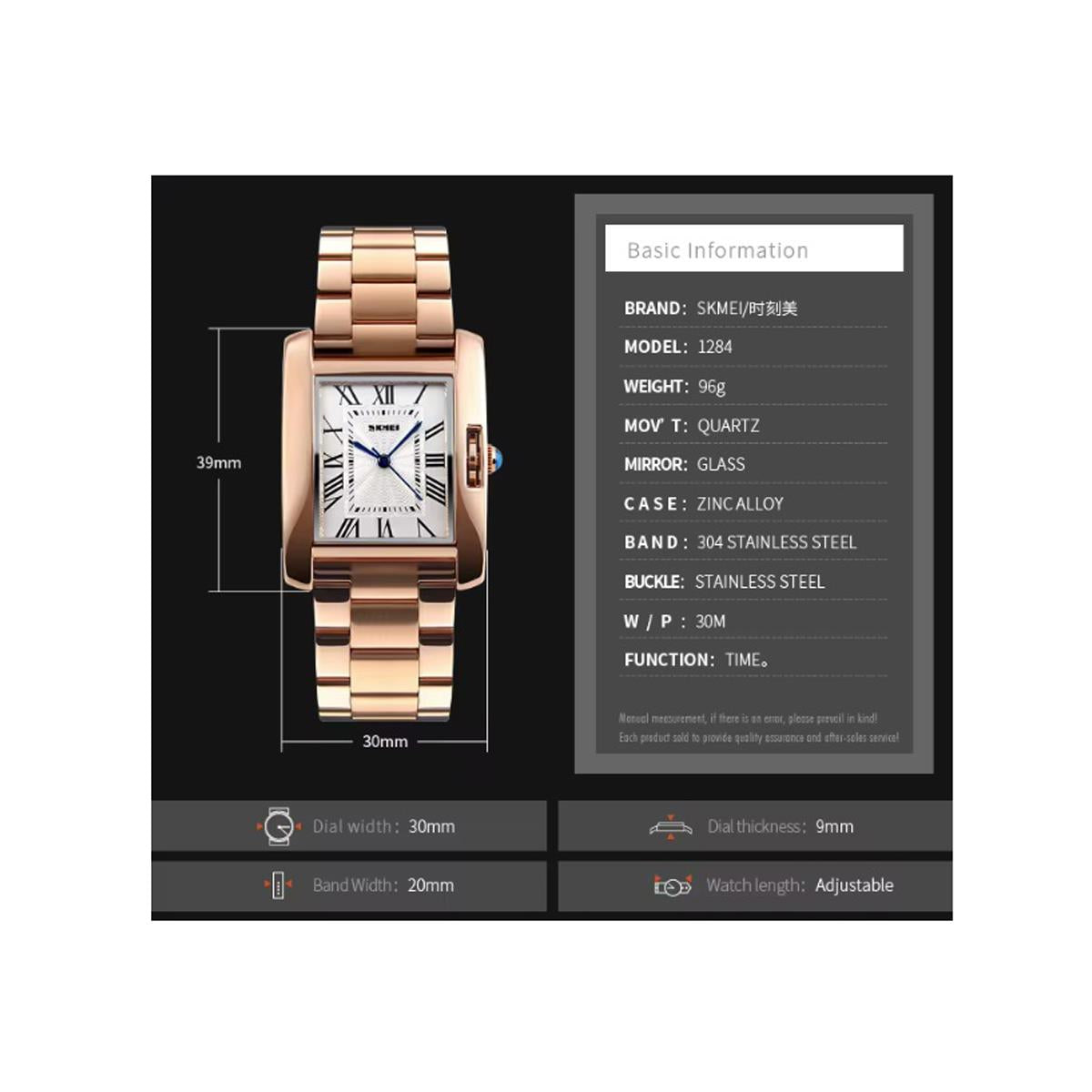 Rose Gold Watch Class Design High Quality Beautiful Strap