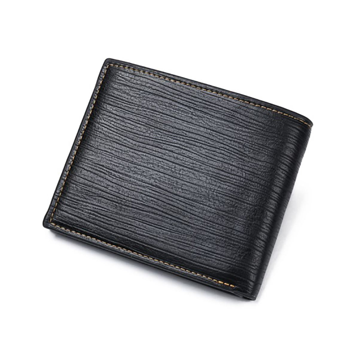 GENUINE Leather Wallet Mens Black With Card Holder ID SIM Gift Present