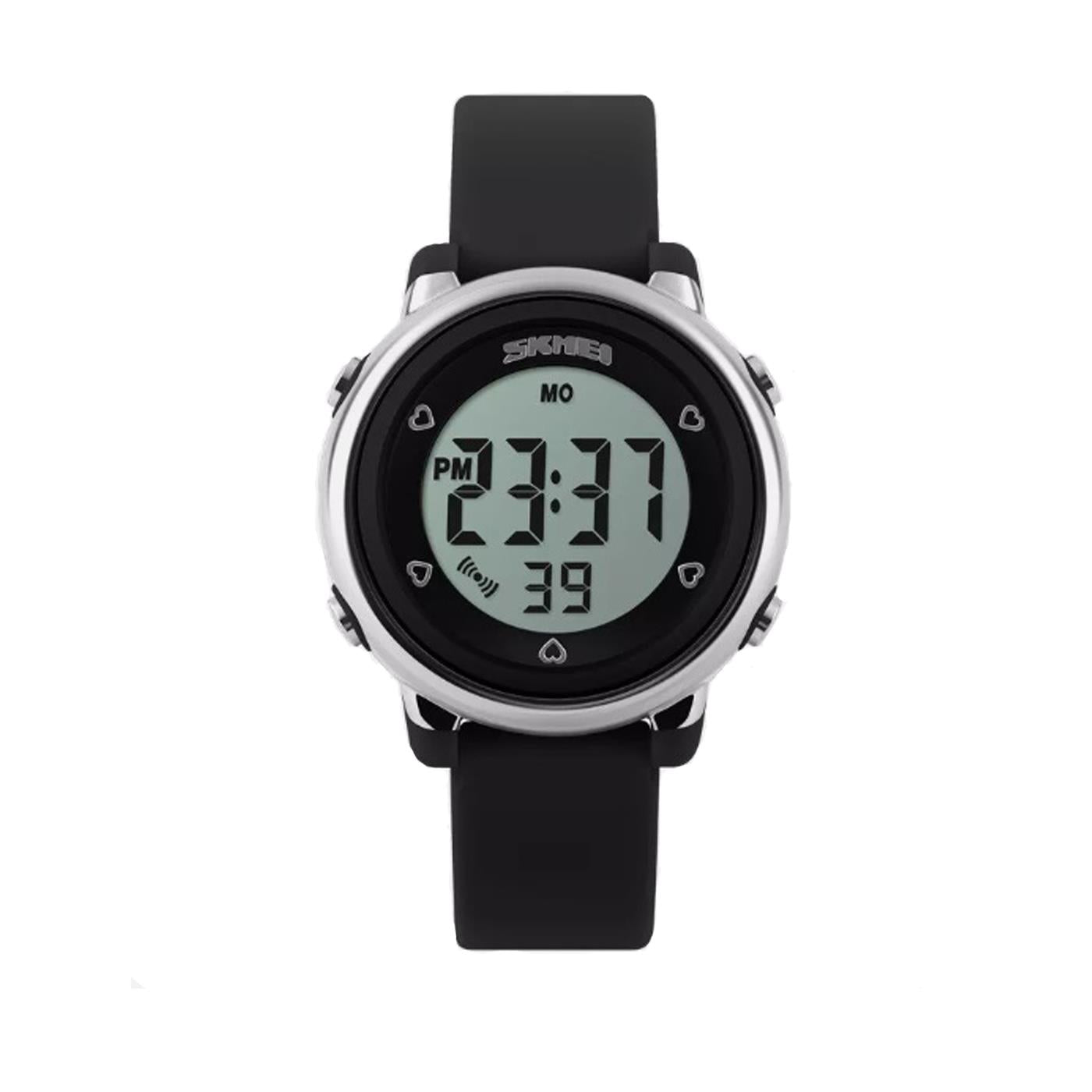 Black Digital Watch 50m Water Resistant With Stopwatch Alarm Ages 5+