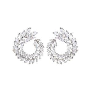 Charles William Gold Earring Statement Circle Round Jewellery Ladies Teens Woman