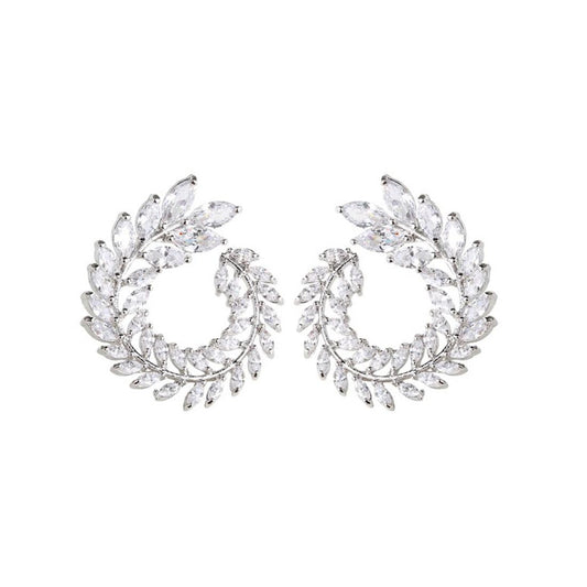 Charles William Gold Earring Statement Circle Round Jewellery Ladies Teens Woman