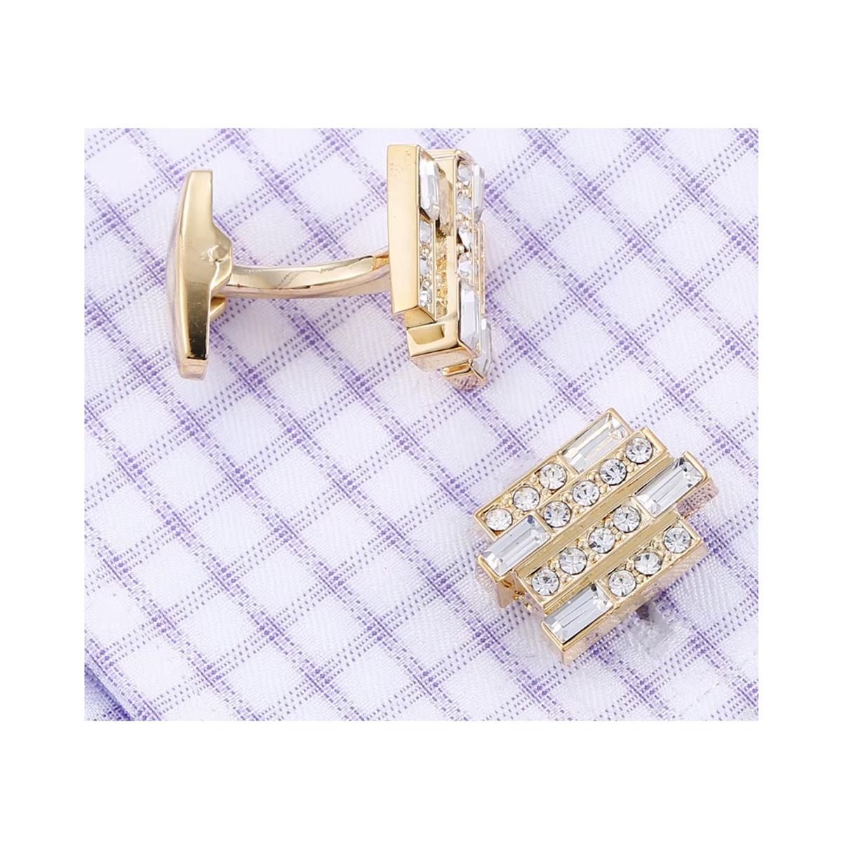 Gold Cufflinks with Stunning Elements from Charles William London