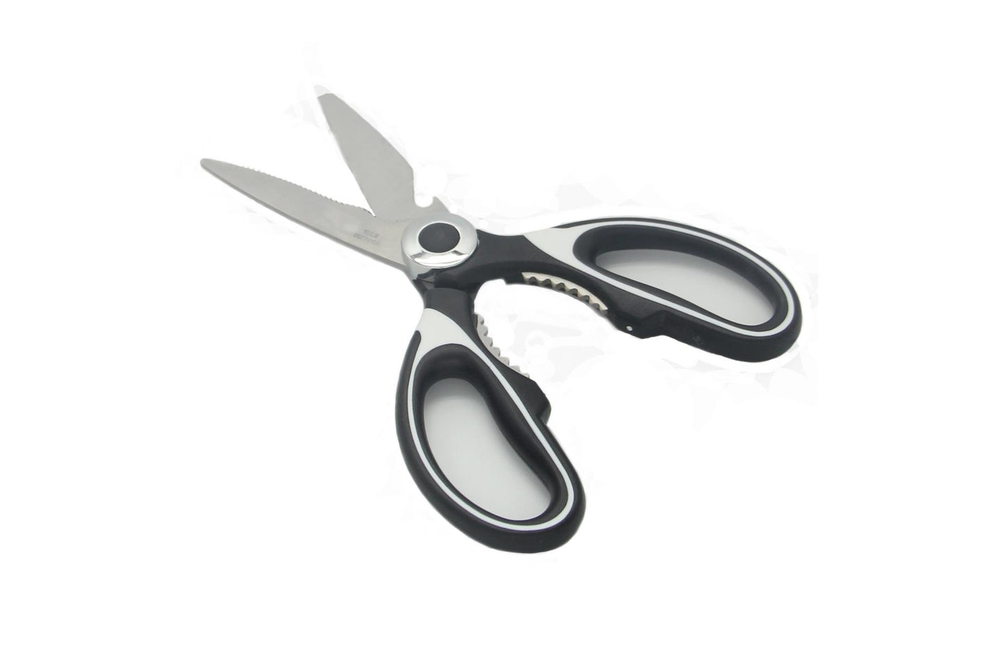 Heavy Duty Kitchen Scissors Stainless Steel Blades Bottle Opener Non Slip Nut Cracker