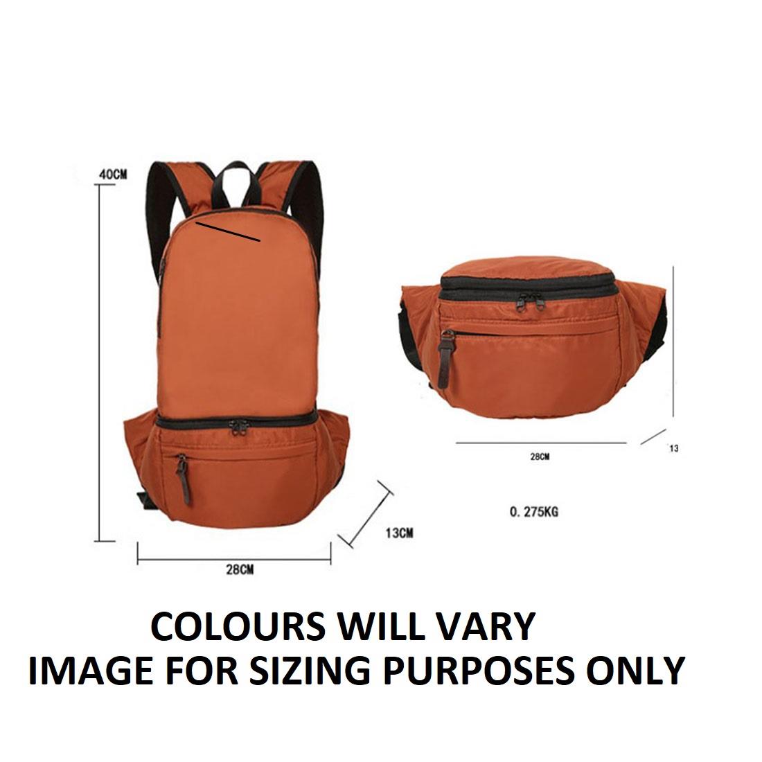 Charles William bumbag with folding rucksack