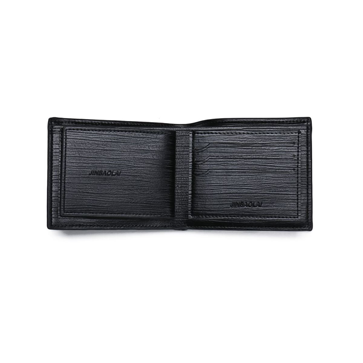 GENUINE Leather Wallet Mens Black With Card Holder ID SIM Gift Present