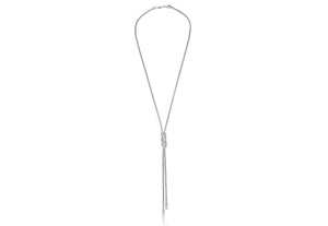 Charles William Rose Gold and Silver Love Necklace - Italian Designed Jewellery