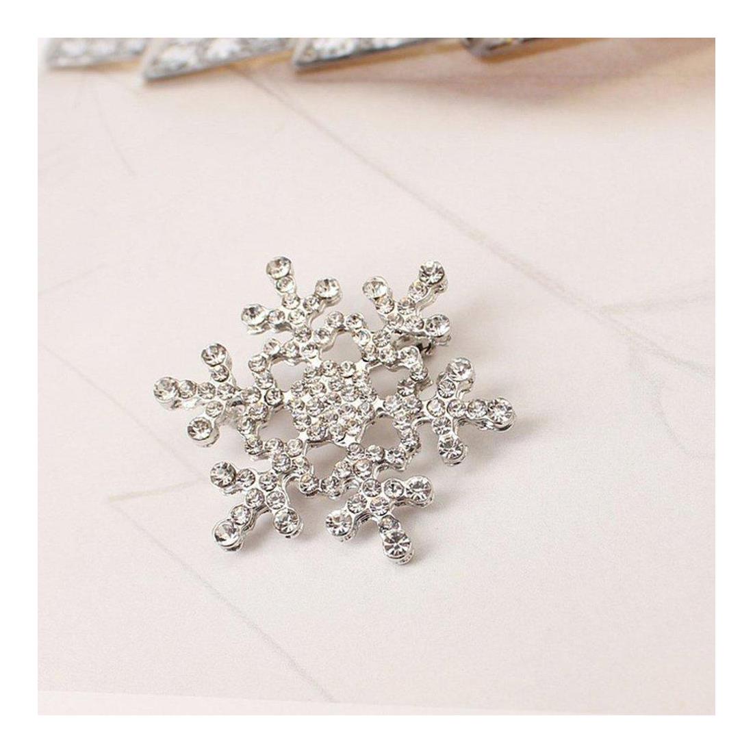 Charles William Silver Brooch Stones Fashion Costume Jewellery Dress Snowflake Star Brooches