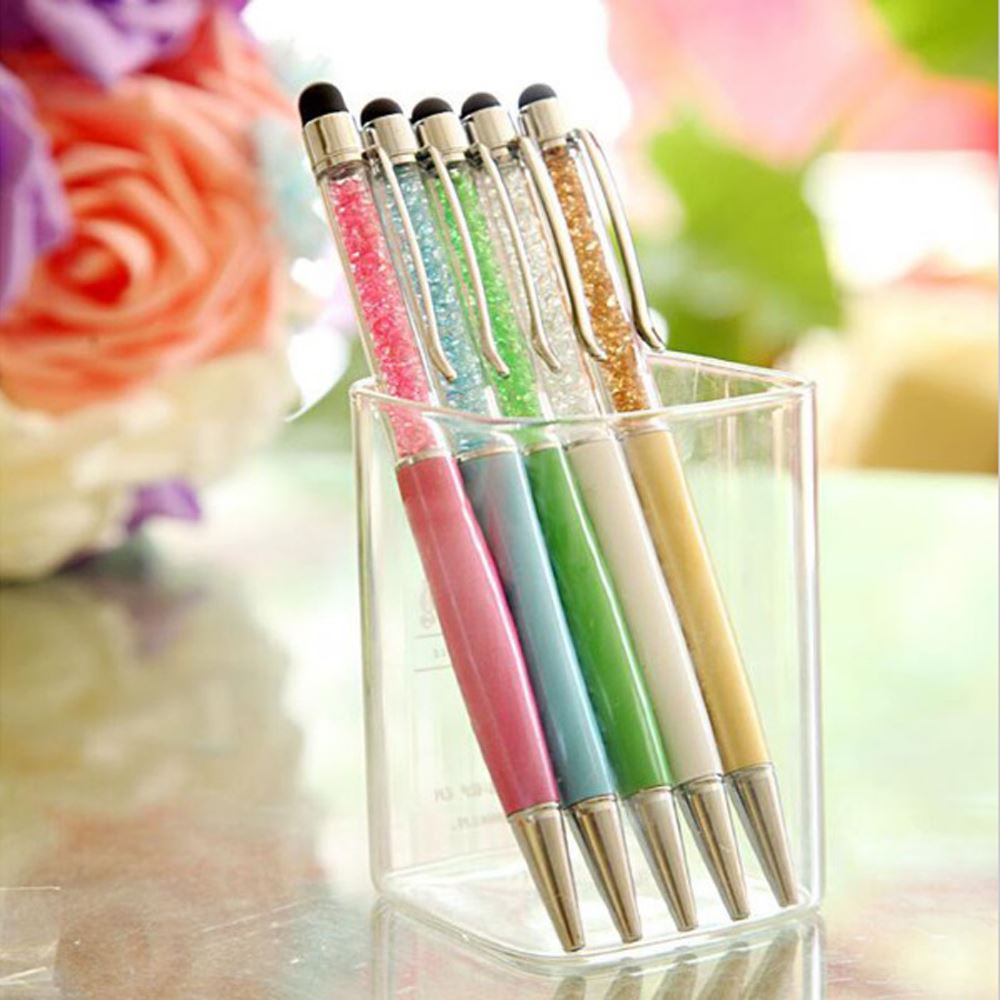 Ball Point Gift Pen With Real Crystal Elements Black Ink