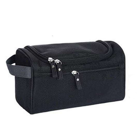 Charles William Deluxe Travel Cosmetic Make up Toiletry Case Black Wash Bag Organiser Pouch