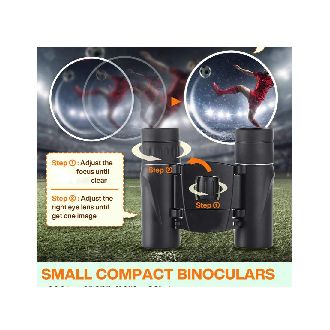 High Quality Binoculars 8 x 22 Magnification HD Lense FREE Pouch and Cloth