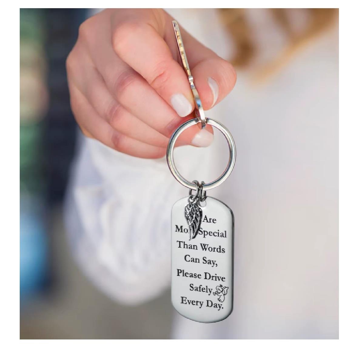 Thank You Novelty Keyring Gift Friends Family Appreciation Love Awesome Keychain