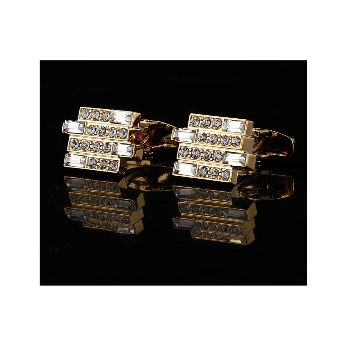 Gold Cufflinks with Stunning Elements from Charles William London