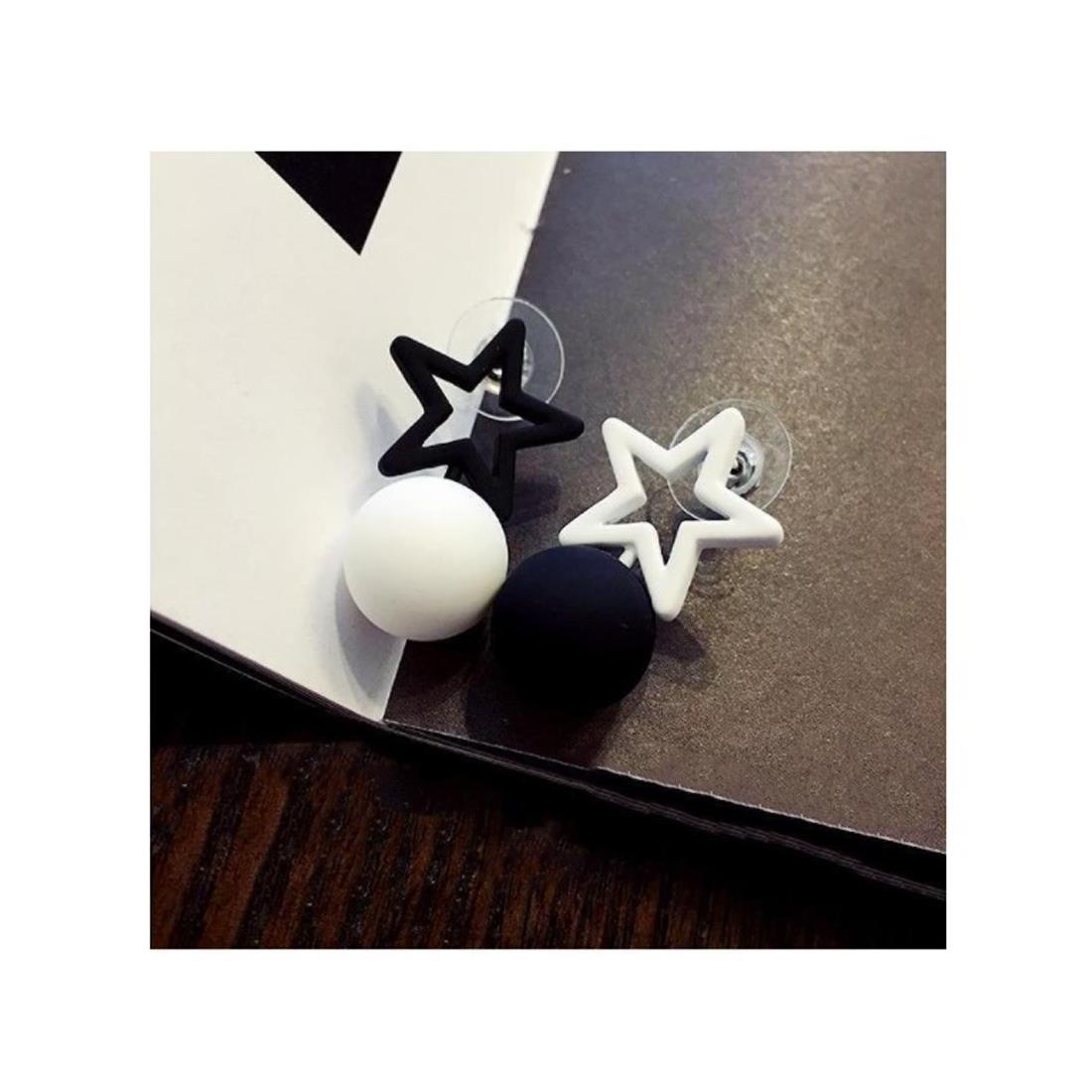 Charles William Star and Circle Unique Earring