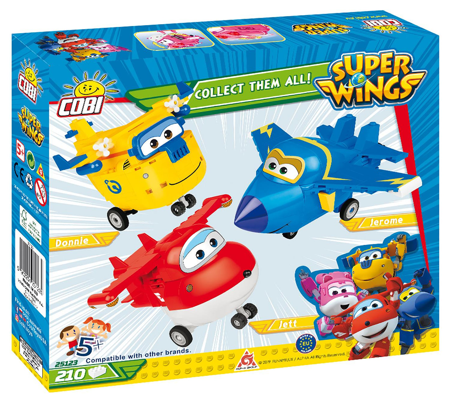 Cobi Super Wings Dizzy Airplane Kids Blocks Bricks 170Pc Compatible Age 5+