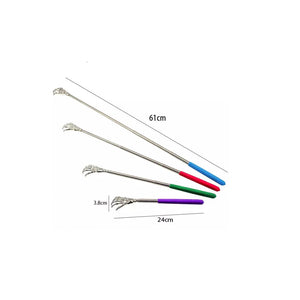 Skeleton Hand Back Scratcher with Long Reach Extendable Rubber Grip Arm