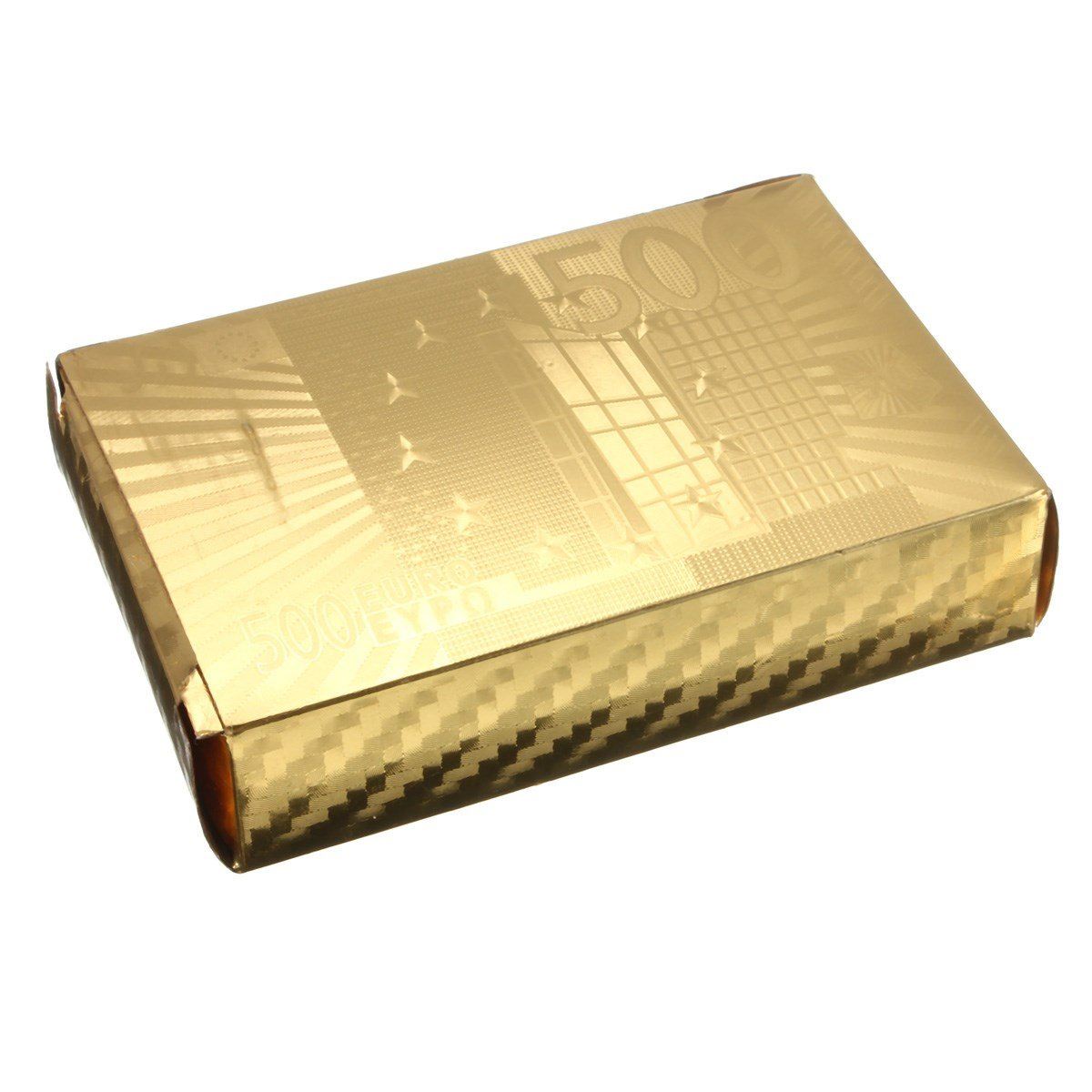 Premium 24K Gold Playing Card Euro Golden Foil Full Poker High Waterproof Deck Cards