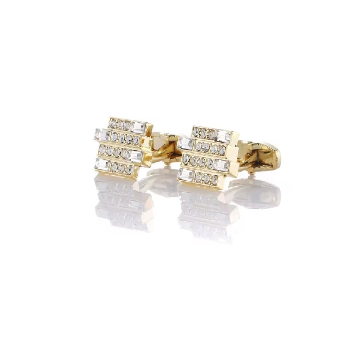 Gold Cufflinks with Stunning Elements from Charles William London