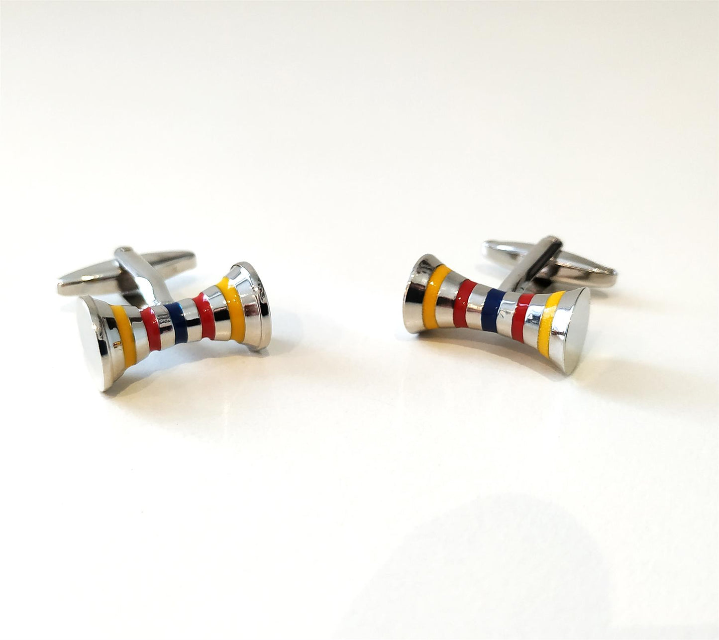 Charles William Barrel Cufflink Novelty Pattern