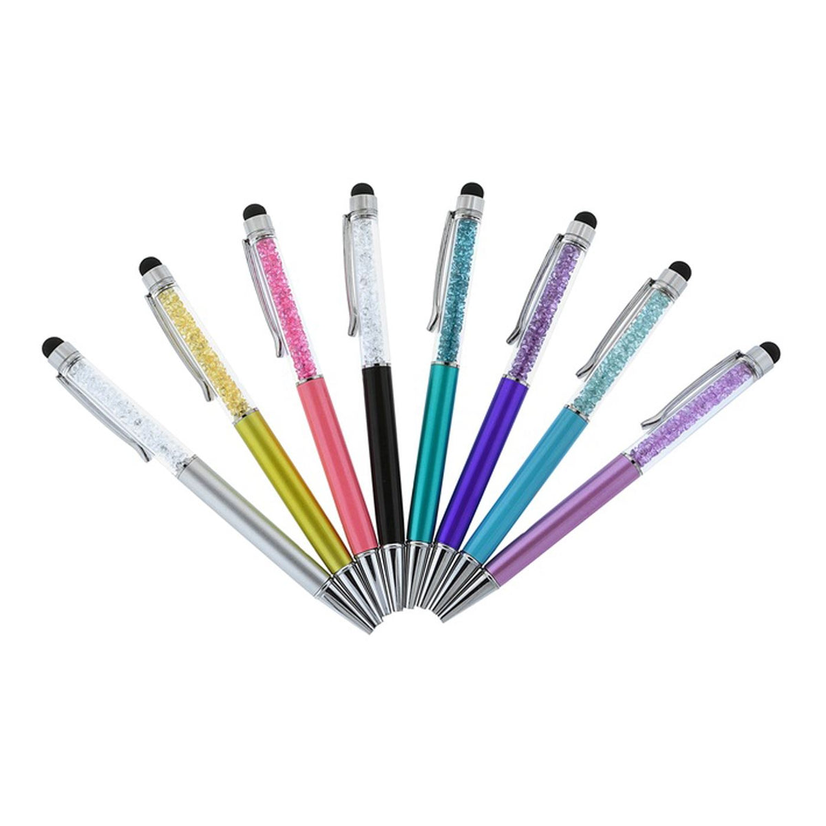 Ball Point Gift Pen With Real Crystal Elements Black Ink