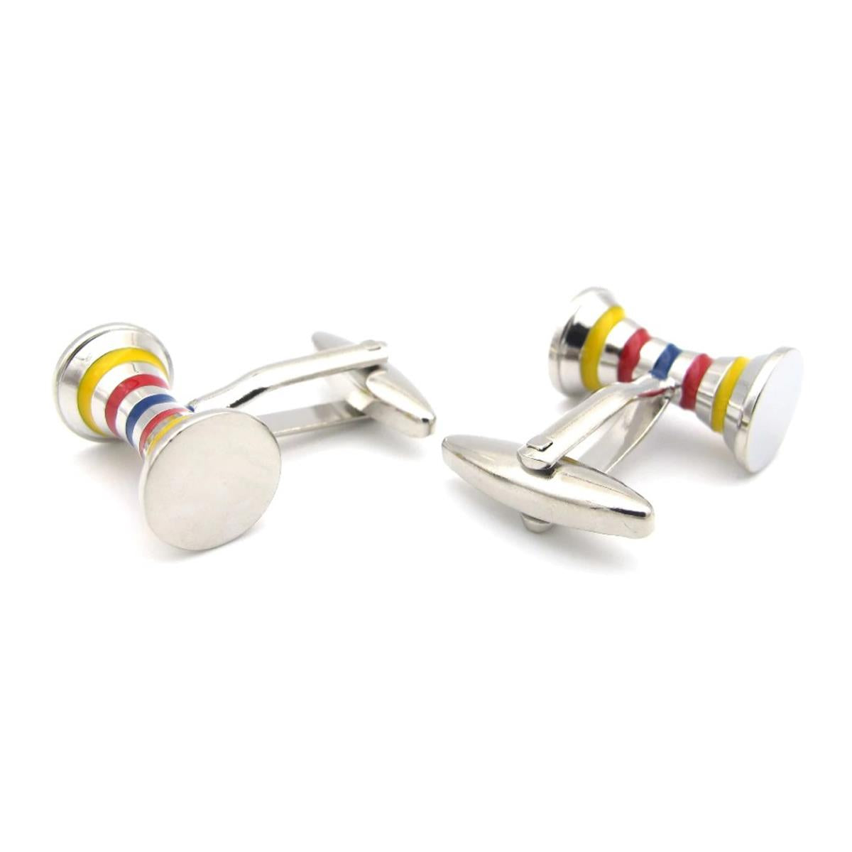 Charles William Barrel Cufflink Novelty Pattern