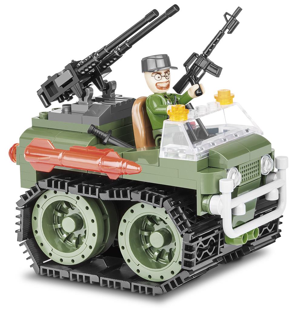 Cobi Army All Terrain Vehicle With Mounted Guns Blocks Bricks 140Pc Compatible Age 5+