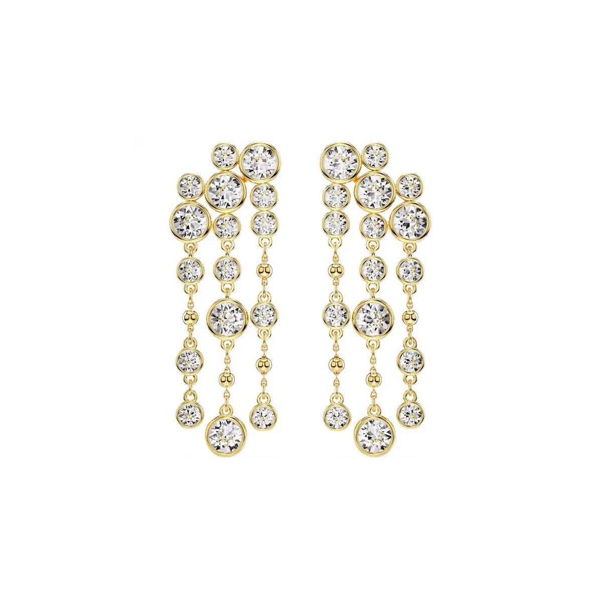 Charles William Gold Earrings with Real Elements Dangle Style
