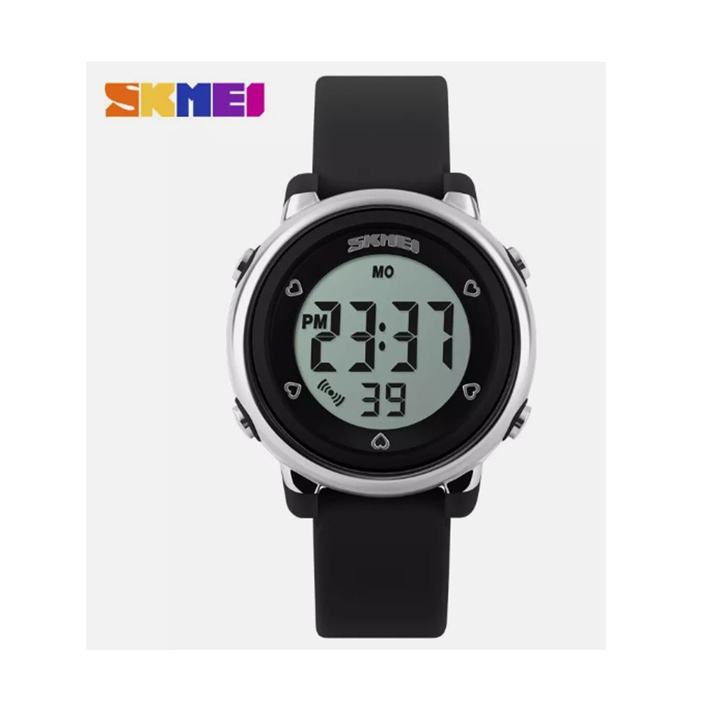 Black Digital Watch 50m Water Resistant With Stopwatch Alarm Ages 5+