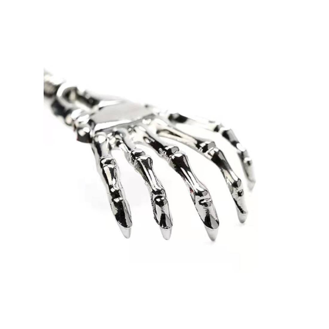 Skeleton Hand Back Scratcher with Long Reach Extendable Rubber Grip Arm