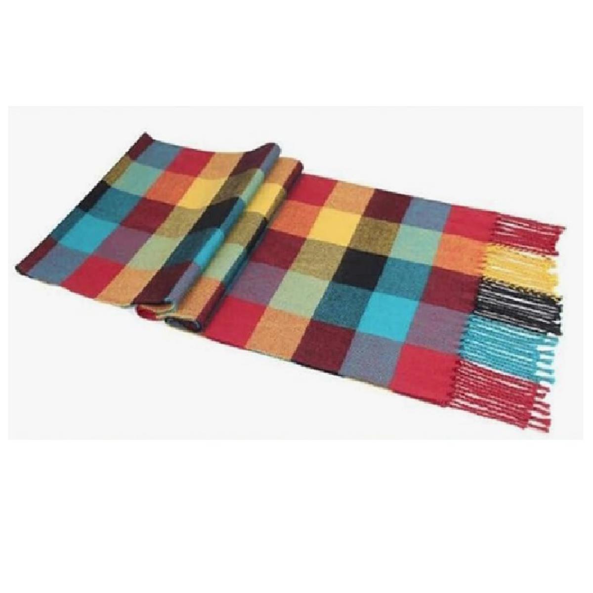 Soft Scarf Multi Colour Pattern with Warm Gentle and Luxurious Feel UK Stock