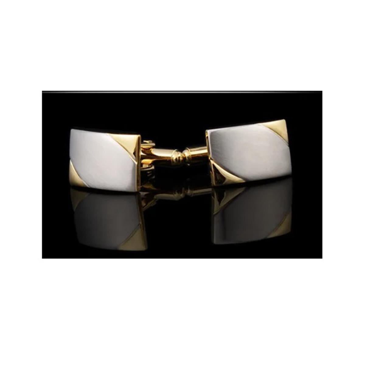 Charles William Gold and Silver Cufflinks Stunning Design