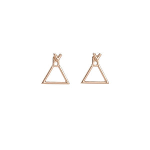 Charles William Unique Behind Ear Silver Triangle Shape Earring Fashion Jewellery Girls Teens Ear Ring
