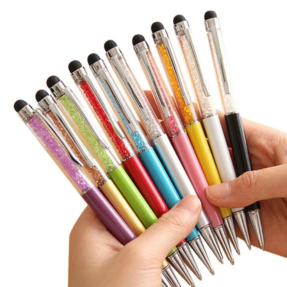 Ball Point Gift Pen With Real Crystal Elements Black Ink