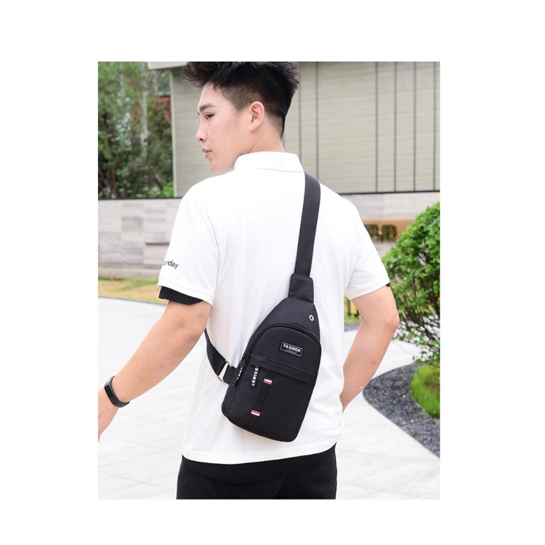 Man Bag Rucksack Bag Smart Jog Run Bike Cycle Office Travel Phone Mobile Black