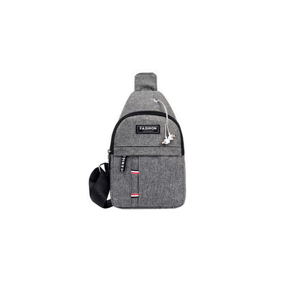 Man Bag Rucksack Bag Smart Jog Run Bike Cycle Office Travel Phone Mobile Grey