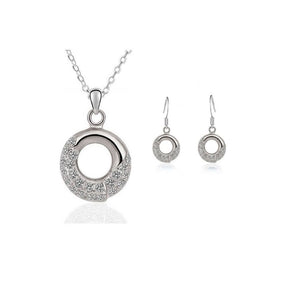 Silver Necklace, Earrings - Matching Jewellery Set