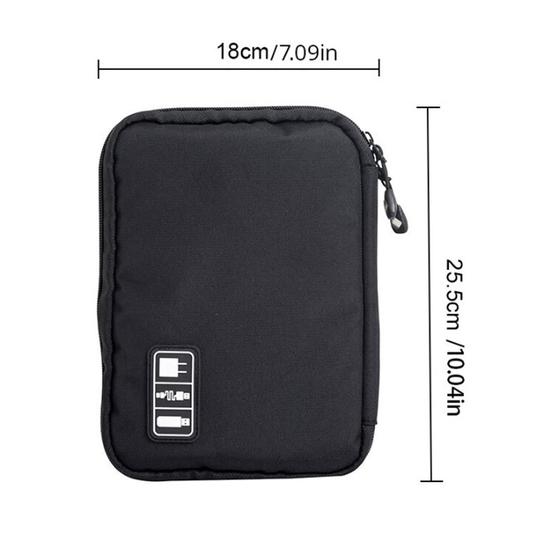 Premium USB Charging Wire Cable Protection Case Organiser Safe Travel Bag