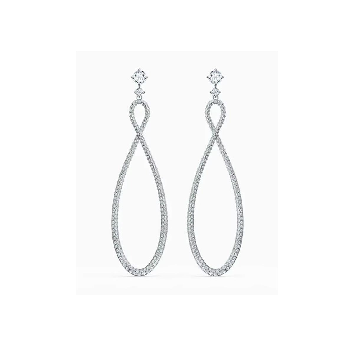Charles William Silver Hoop Earring with Real Elements
