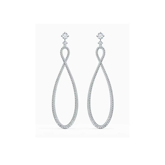 Charles William Silver Hoop Earring with Real Elements