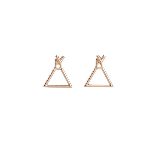 Charles William Unique Behind Ear Gold Triangle Shape Earring Fashion Jewellery Girls Teens Ear Ring
