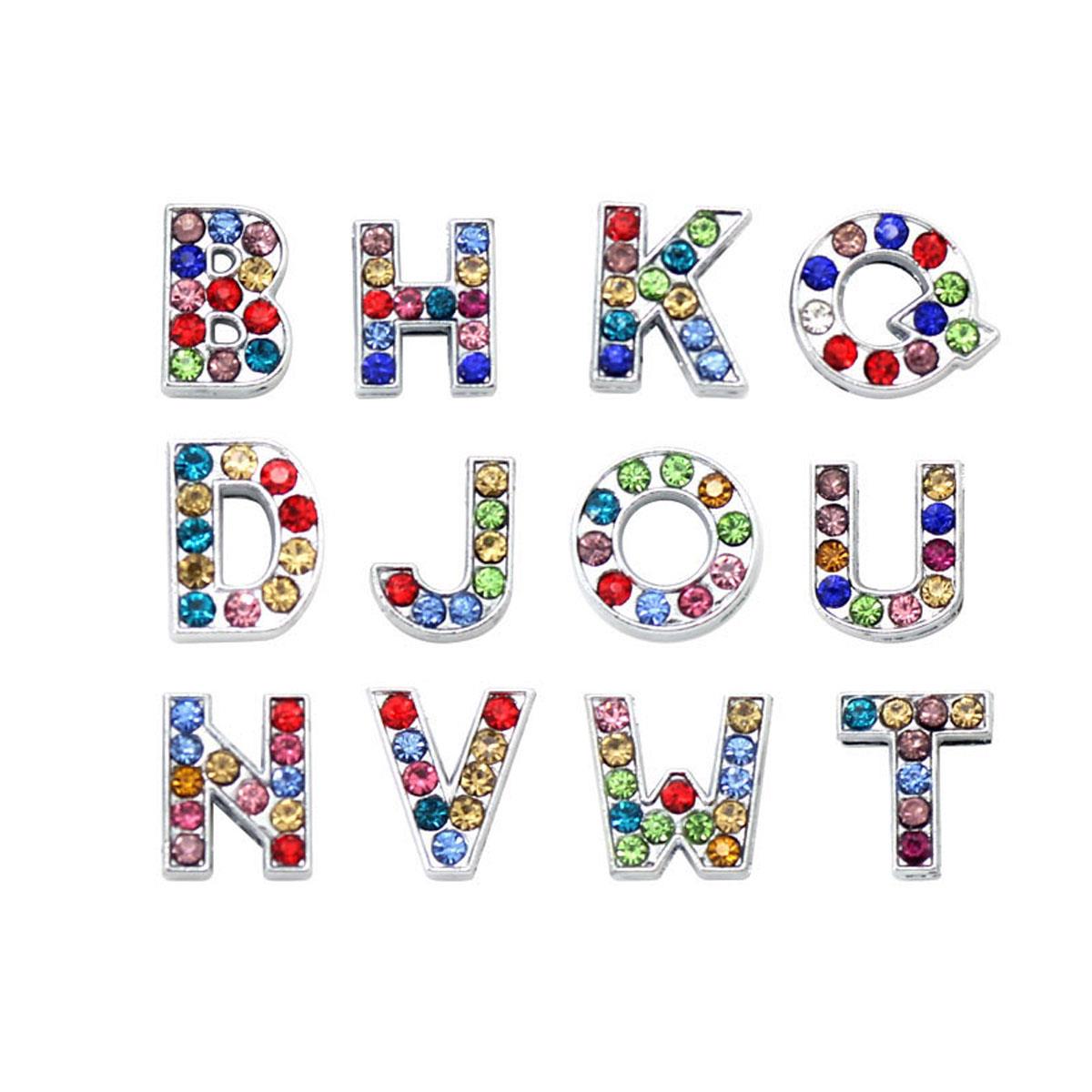 Personalised Girls Name Alphabet Charm Bracelet With Strap
