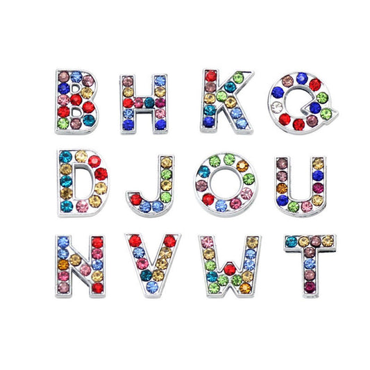 Personalised Girls Name Alphabet Charm Bracelet With Strap