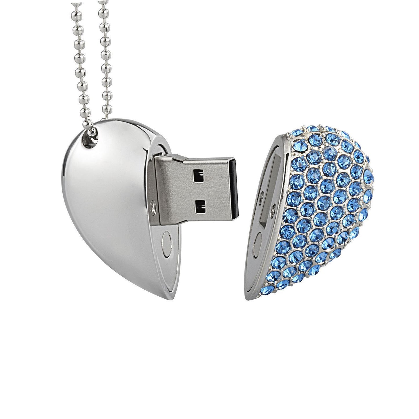 Charm Bracelet Necklace Working 8GB USB Flashdrive Memory Novelty BLUE UK