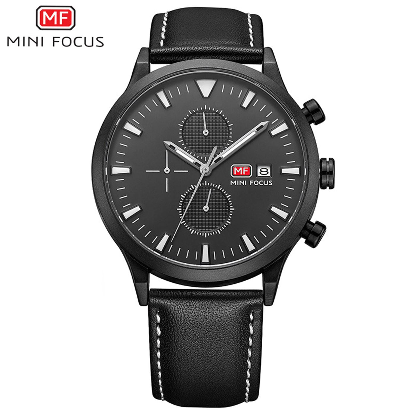 Mens Watch Black White Boys Smart Analogue Watches