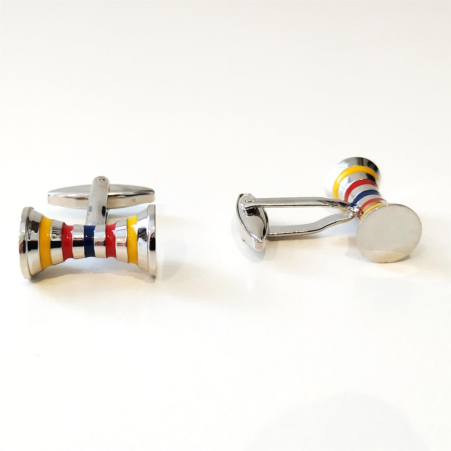 Charles William Barrel Cufflink Novelty Pattern