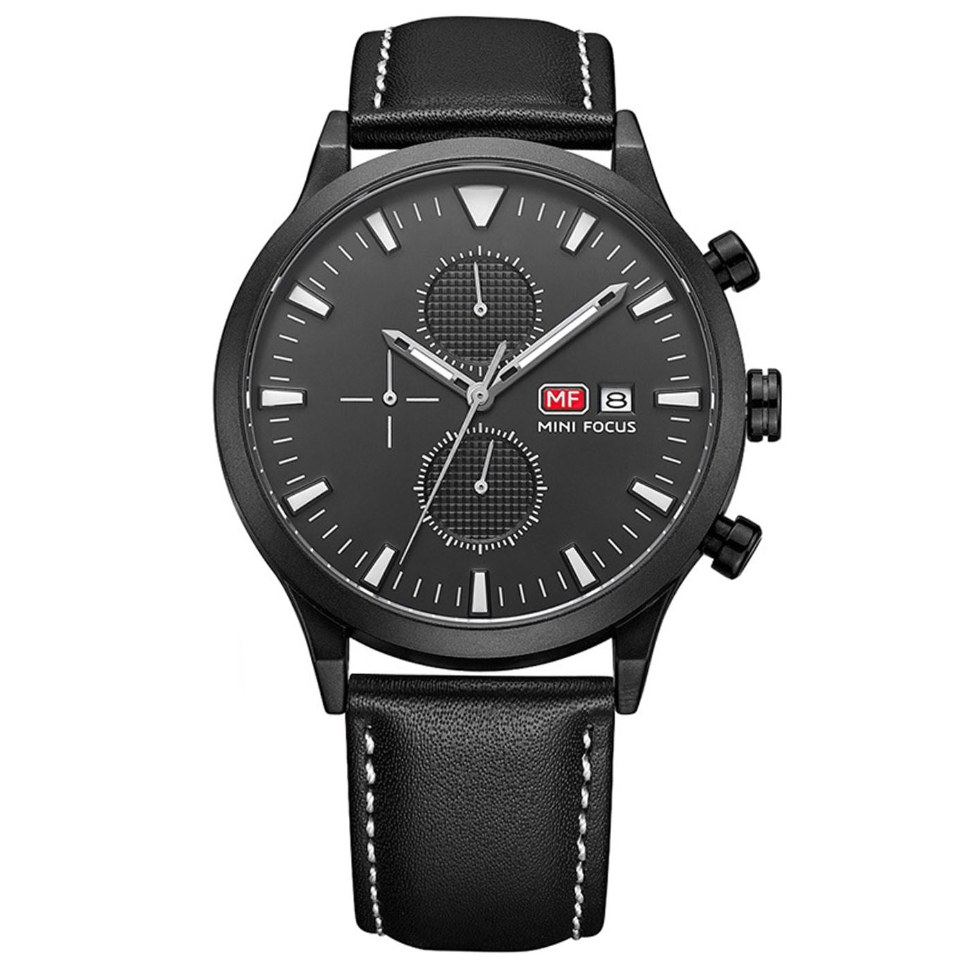 Mens Watch Black White Boys Smart Analogue Watches