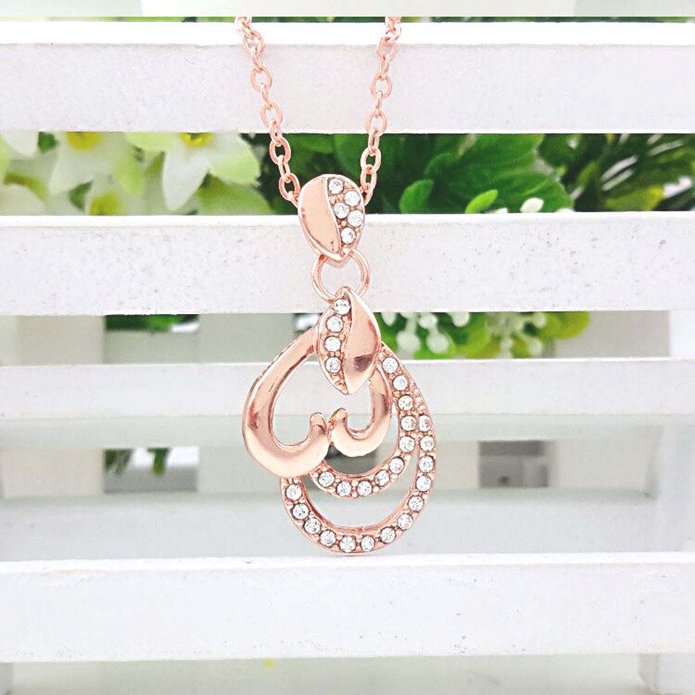 Beautiful Rose Gold Heart Necklace Charles William